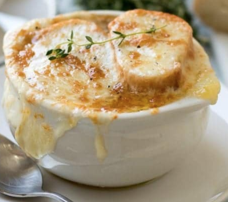 rich and warm french onion soup
