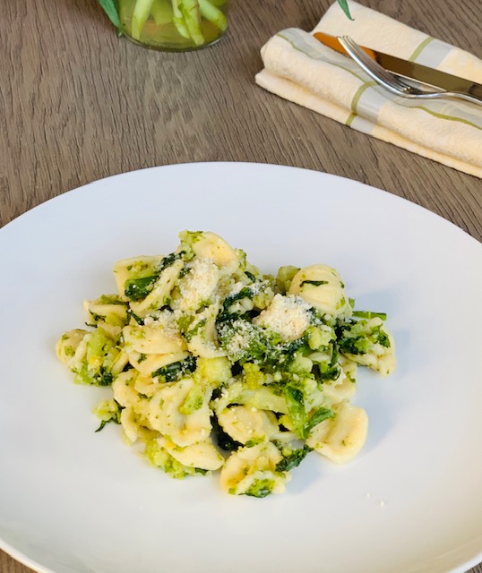 Orecchiette pasta with broccoli rabe & romanesco