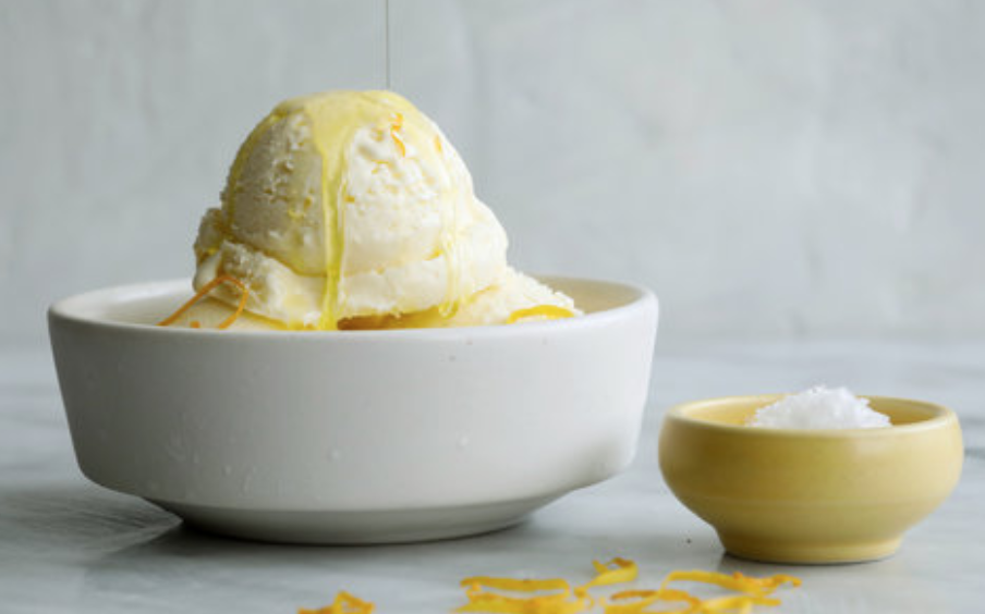 luscious lemon olive oil ice cream