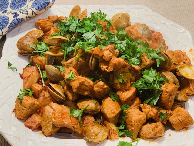 Portuguese pork with clams