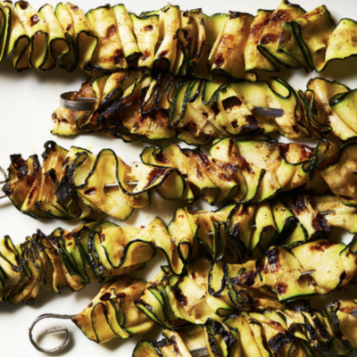 grilled zucchini skewers