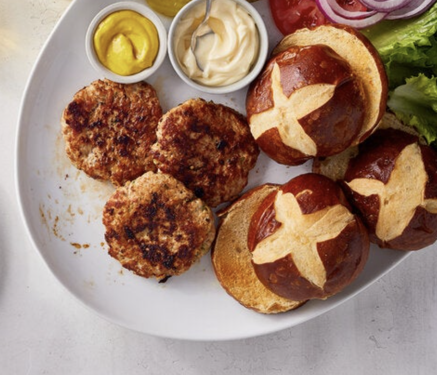 Turkey burgers with or without zucchini